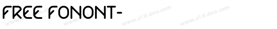 Free fonont字体转换